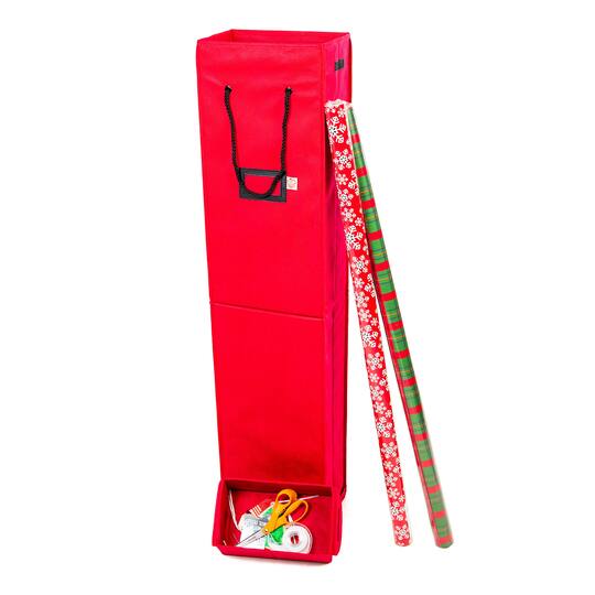 Santa's Bag Vertical Wrapping Paper Storage Container